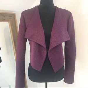 Miss Tina Purple Crop Blazer